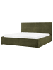 Beliani Doppelbett MOISSAC in Grün/Schwarz - (W) 197 x (H) 108 x (L) 224 cm