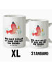 Mr. & Mrs. Panda Große Teetasse Hummer Weizen mit Spruch in Weiß