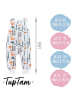 TupTam Baby Ganzjahresschlafsack mit Beinen 2,5 Tog in grau/orange
