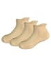 Yalion 3er-Set Yalion Baby Kurzsocken mit Stern-Stoppern weich & rutschfest,braun