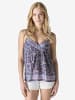 KOROSHI Damen-Tanktop bedruckt in blau