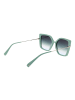Ana Hickmann Frauen Sonnenbrille Quadratisch Türkis