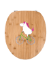 Mr. & Mrs. Panda Toilettendeckel Einhorn Radfahrer ohne Spruch in Braun