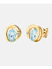 Diamant L'éternel Ohrstecker aus 375 Gelbgold mit Diamant mit Topas