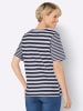 Sieh an! Kurzarmshirt in marine-weiß-geringelt