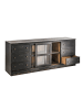 Signature Sideboard AMSTERDAM in Schwarz - (W) 200  x (H) 80  x (L) 50  cm