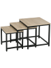 HOMCOM Couchtisch in Naturholz 45L x 45B x 44H cm