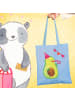 Mr. & Mrs. Panda Tragetasche Avocado Geburtstag ohne Spruch in Sky Blue
