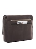 SID & VAIN Leder-Messenger Laptoptasche Leder Businesstasche Unisex SPENCER in braun