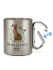 Mr. & Mrs. Panda Thermotasse Hase Sitzen mit Spruch in Silber