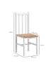 HOMCOM Esszimmerstühle-47,5T x 38,5B x 99H cm-Naturholz
