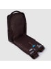 Piquadro Carl Rucksack Leder 44 cm Laptopfach in dark brown