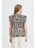 ICHI Kurzarm-Bluse IHBRIANE Loose fit in Black, PRINT