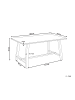 Beliani Esszimmertisch BARNES in Braun - (W) 90 x (H) 76 x (L) 160 cm