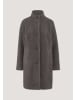 Hessnatur Wollfleece Mantel in dunkles mauve