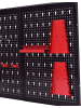 COSTWAY Werkzeugwand 120x60cm in Schwarz