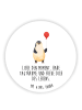 Mr. & Mrs. Panda Kühlschrankmagnet Pinguin Luftballon mit Spruch in Weiß