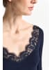 Rich & Royal Lace Longsleeve mit Spitze in Midnight Blue