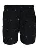 Urban Classics Urban Classics Badeshorts in black/palmtree
