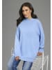 FLASHLIGHTS Strickpullover in blau melange
