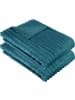 Erwin Müller Fleece, Microfaser Wohndecke 2er-Pack Aosta in petrol