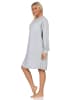 NORMANN Frottee Nachthemd Loungewearr Sternen - 82058 in grau