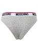 Moschino Slip 2er Pack in Grau meliert