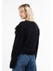 IZIA Damen Strickpullover in Schwarz