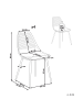 Beliani 4er-Set Esszimmerstuhl MONTELLO in Beige/Braun
