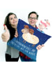 Mr. & Mrs. Panda sitzkissen Sternzeichen Widder mit Spruch in Sternenhimmel Blau