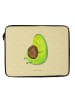 Mr. & Mrs. Panda Laptop Tasche Avocado Pfeifen ohne Spruch in Gelb Pastell