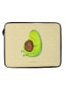 Mr. & Mrs. Panda Notebook Tasche Avocado Pfeifen ohne Spruch in Gelb Pastell