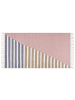 Beliani Geflochtener Teppich ENGIZ in Bunt/Rosa/Weiß - (W) 80 x (H) 80 x (L) 150 cm