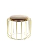 Kayoom Sitzkissen Pouf Comfortable in graubraun - gold