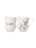 Villeroy & Boch 2er Set Kaffeebecher XMAS Statement 280 ml weiß in weiß