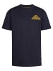 Petrol Industries Rückenprint T-Shirt Große Teilung in Blau