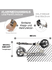 SIX DEGREES Aluminium Scooter 205 mm in grau
