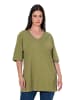 Ulla Popken Shirt in avocado grün