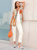 WITT WEIDEN Longbluse in orange-sand-bedruckt