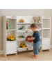 relaxdays Kinderregal in Weiß - (B) 138,5 x (H) 94,5 x (T) 29,5 cm