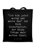 Mr. & Mrs. Panda Umhängetasche Spruch Mutig zu sich selbst stehe... in Schwarz