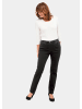 GOLDNER Kurzgröße:  Klassische Jeansschlupfhose MARTHA in schwarz