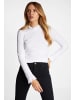 Rich & Royal Organic Slub Frill Longsleeve in White