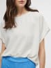 Vila Elegantes Kurzarm-T-Shirt mit Design in Weiß