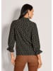 MADELEINE Elegante Viskosebluse mit Grafik-Print in schwarz / nussbraun / multicolor