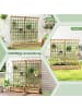 COSTWAY Blumenkasten mit Spalier & Dach 180x48x183cm in Beige