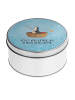 Mr. & Mrs. Panda Aufbewahrungsbox Pinguin Angelboot mit Spruch in Eisblau