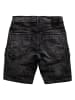 Humy Stretch Denim Shorts im Cargostyle mit Knopfleiste A&S in Schwarz