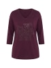 Ulla Popken Langarmshirt in weinrot