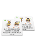 Mr. & Mrs. Panda Bierdeckel Hummeln Kleeblatt mit Spruch in Weiß